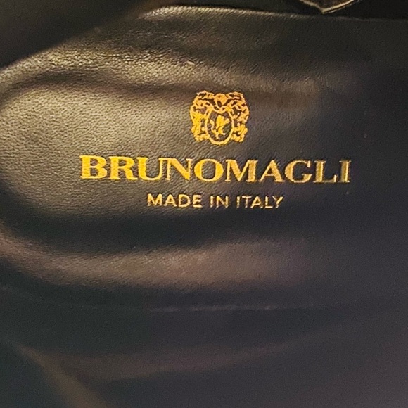 BRUNO MAGLI Vinny Suede Ankle Booties Made in ITALY Block Heel Black Size 12 NEW - Picture 8 of 16